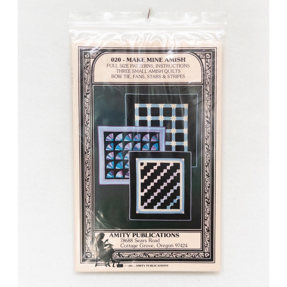 New - Vintage Make Mine Amish quilt patterns - Out of Print